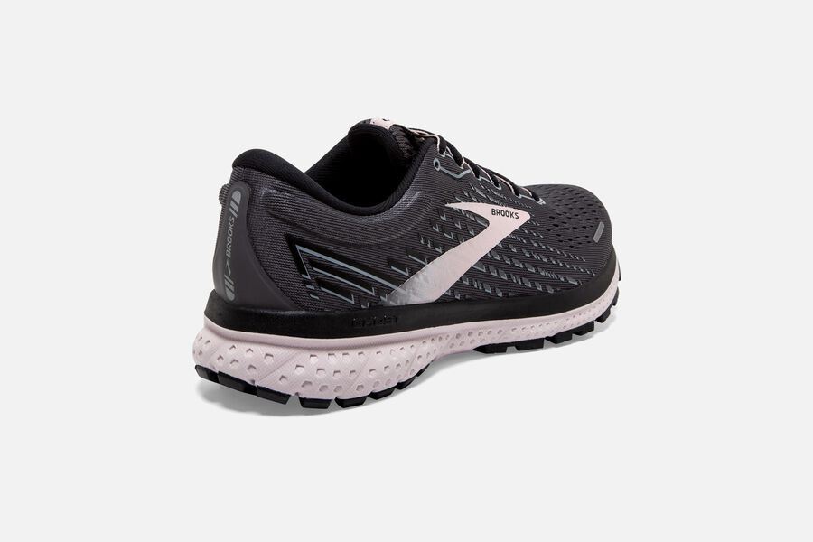 Brooks Running Shoes - Ghost 13 Road Womens - Black/Pink - FOQ-408761